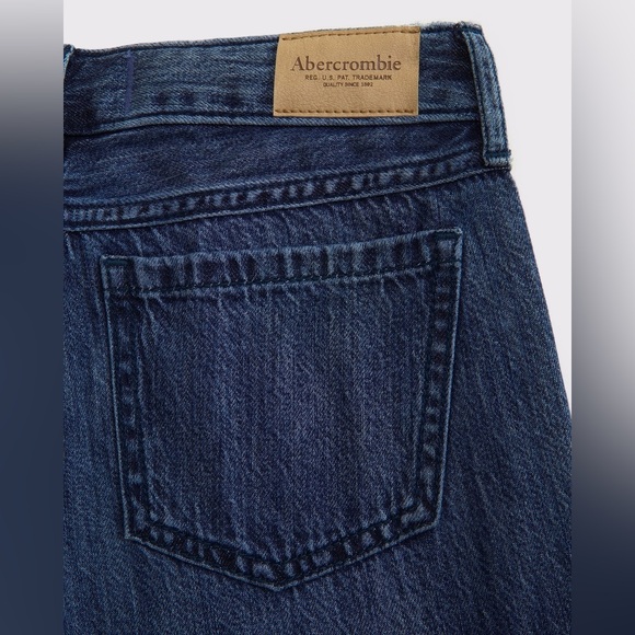 Abercrombie Kids Low Rise Baggy Jeans Size 5/6 Long NWT Pink Striped Bow Details - Picture 3 of 12